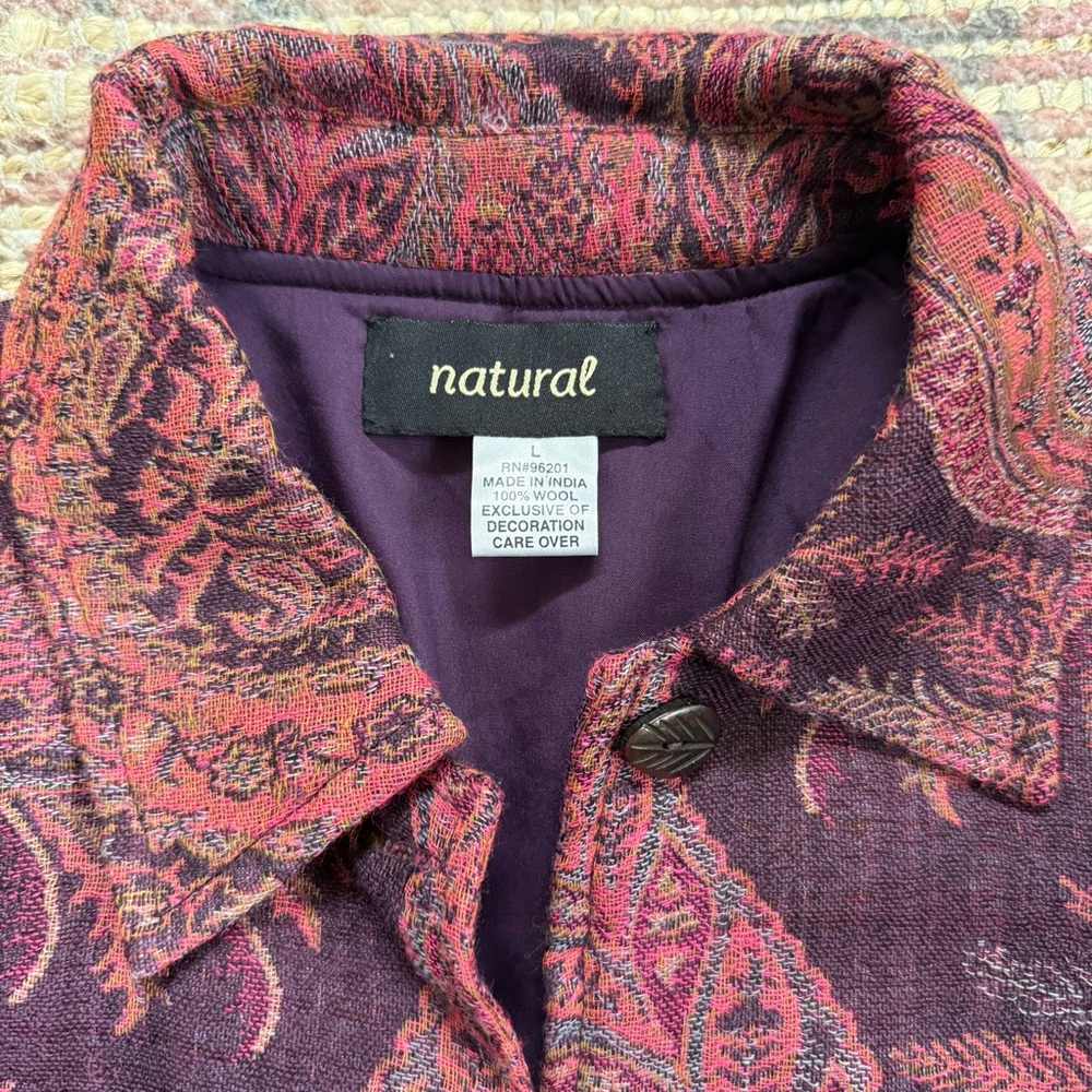 Beaded Wool Button-Up Jacket - Picture 2 of 10